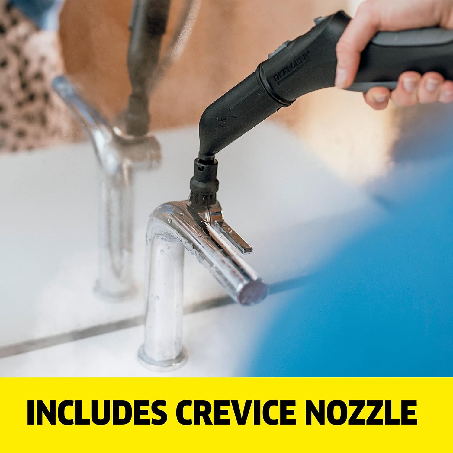 Steam Cleaner, Multi Purpose, Power Steamer, Chemical-Free, 40 Sec Heat-Up, for Grout, Tile, Hard Floors, Appliances & More - SC 3 Easy Fix